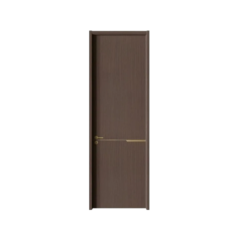 8002 Wooden Plastic Composite WPC PVC Door For Bedroom