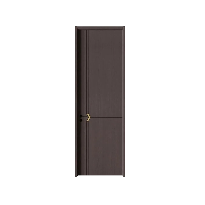 8034 Interior Solid Wood PVC Bathroom Swing Door