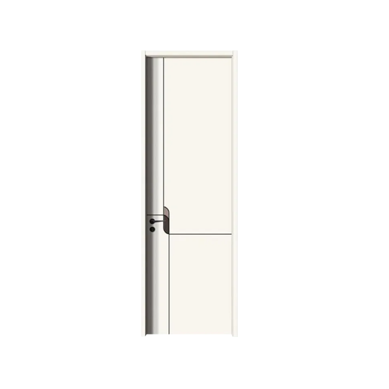 6082 White Primer Interior Wooden Solid Veneer Wood Door