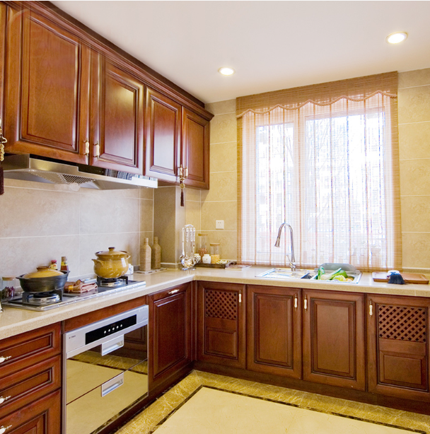 Luxury Hardwood Solid Wood Kitchen Cabinet